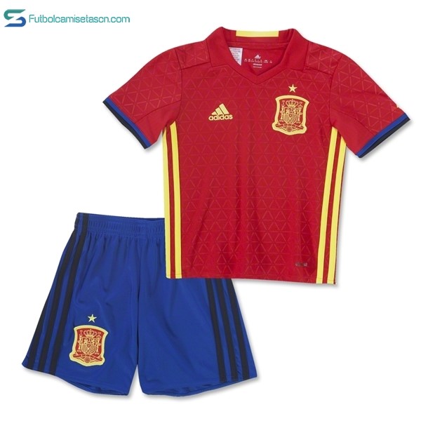 Camiseta España Niños 1ª 2016